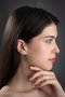 Heliophilia Silver Pendientes de Plata de Ley 925 con Recubrimiento de Oro y Circón